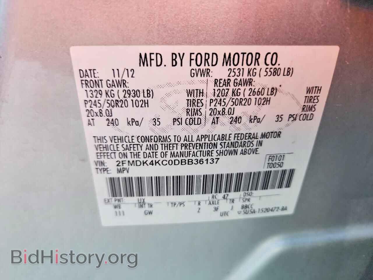 2013 FORD EDGE - VIN: 2FMDK4KC0DBB36137 - Photo 13
