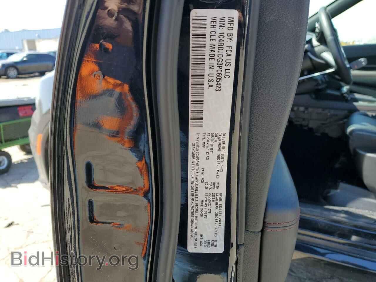 2023 DODGE DURANGO - VIN: 1C4RDJDG3PC605423 - Фото 12