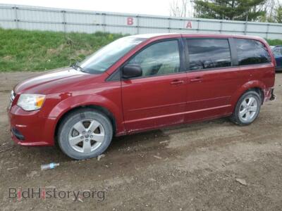 2015 Dodge CARAVAN SE, бордовый — VIN 2C4RDGBG2FR608230, Copart