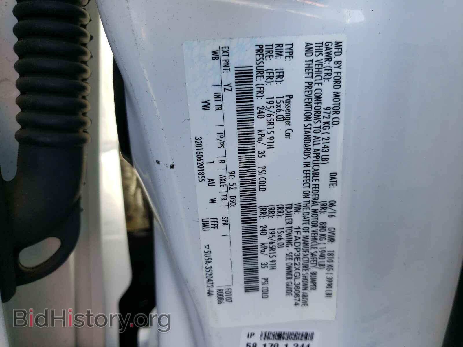 2016 FORD FOCUS - VIN: 1FADP3E2XGL360674 - Photo 10