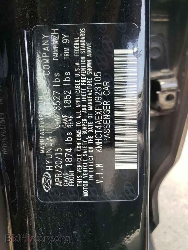 2015 HYUNDAI ACCENT - VIN: KMHCT4AEXFU923105 - Фото 10