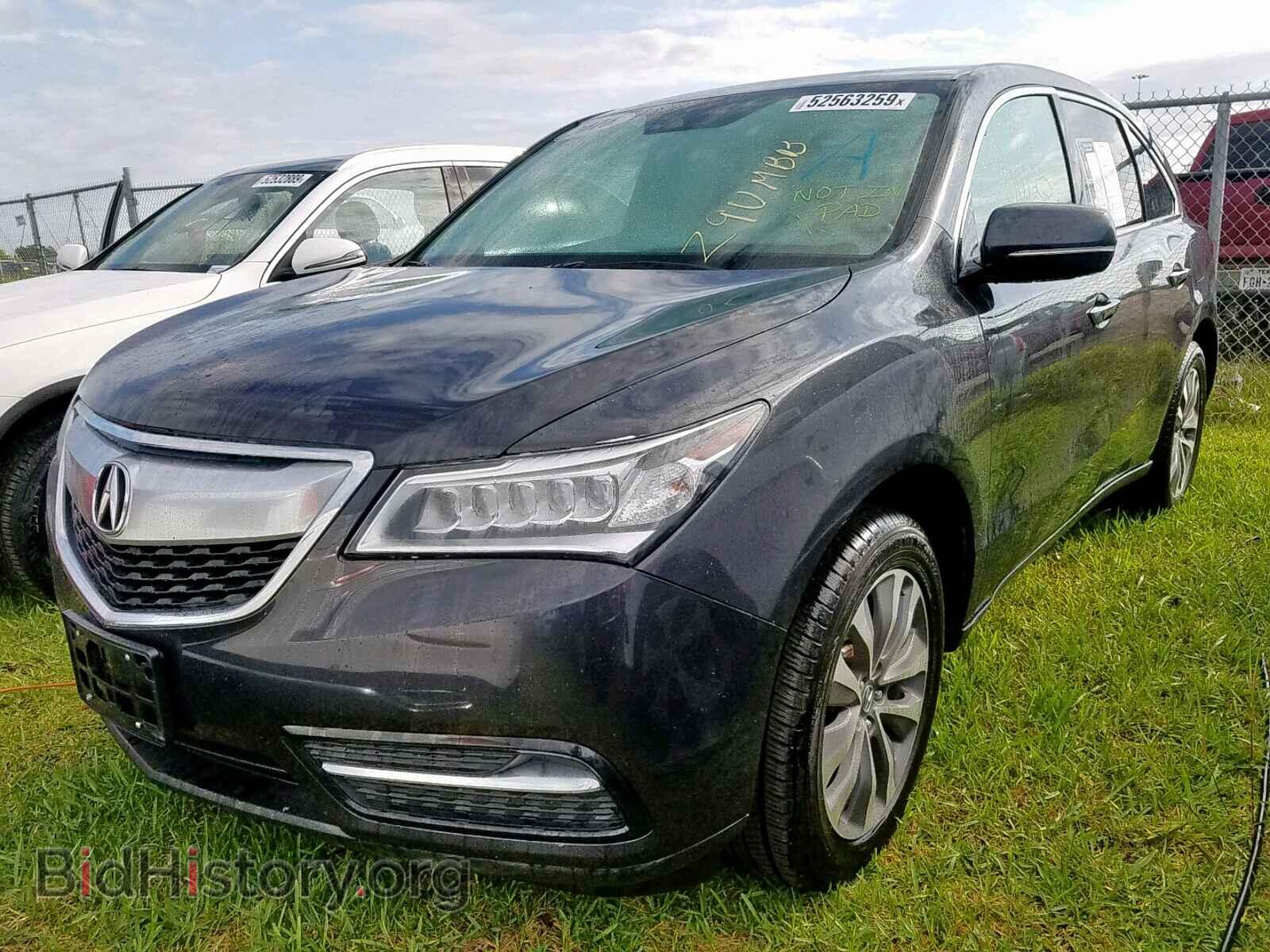 2016 ACURA MDX - VIN: 5FRYD3H43GB009415 - Фото 2
