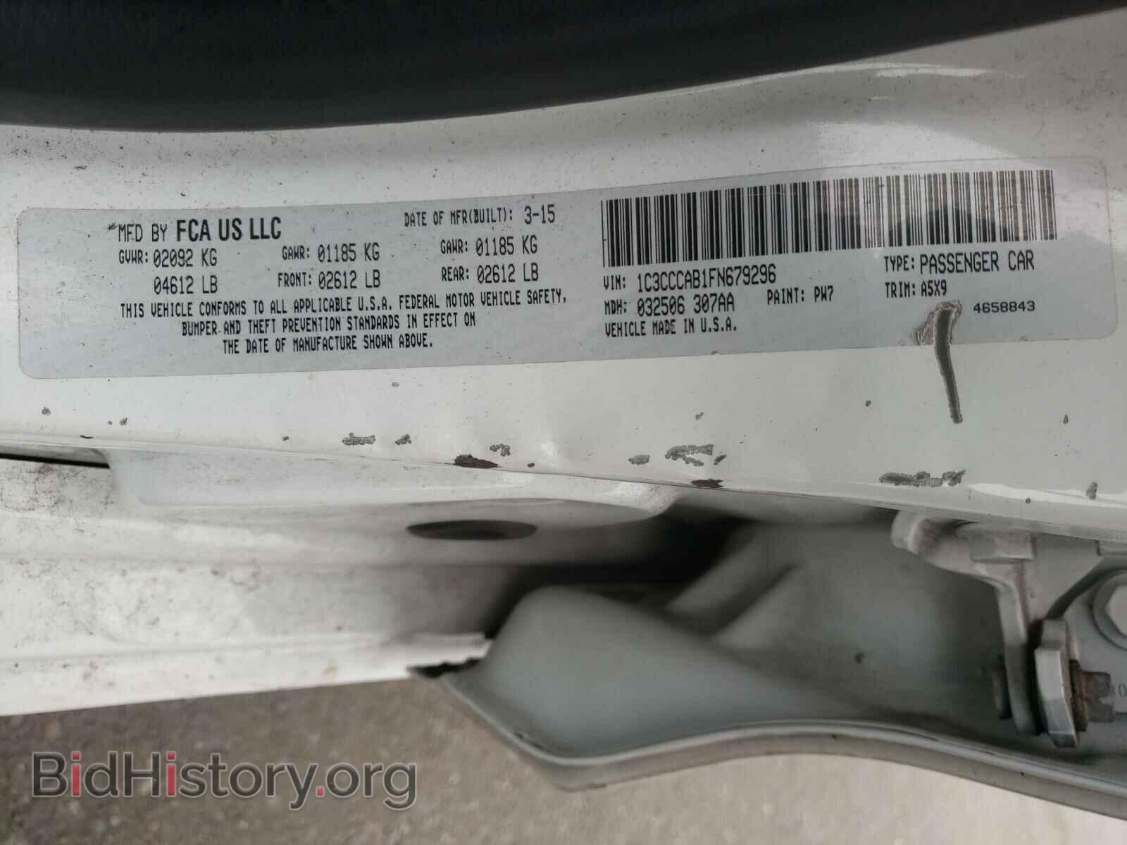 2015 CHRYSLER 200 - VIN: 1C3CCCAB1FN679296 - Фото 10
