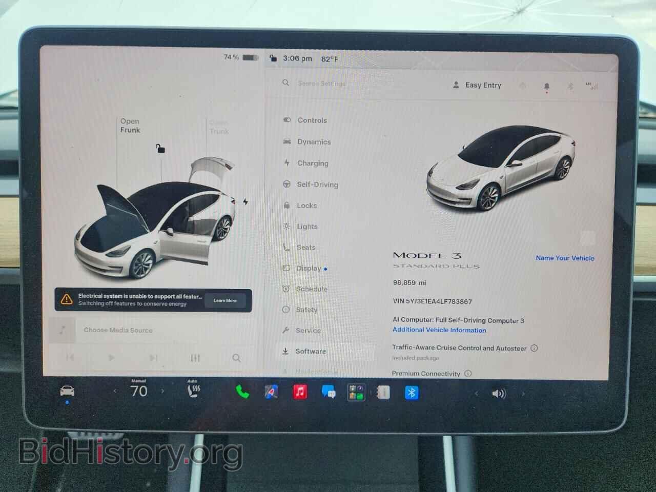 2020 TESLA MODEL 3 - VIN: 5YJ3E1EA4LF783867 - Photo 9