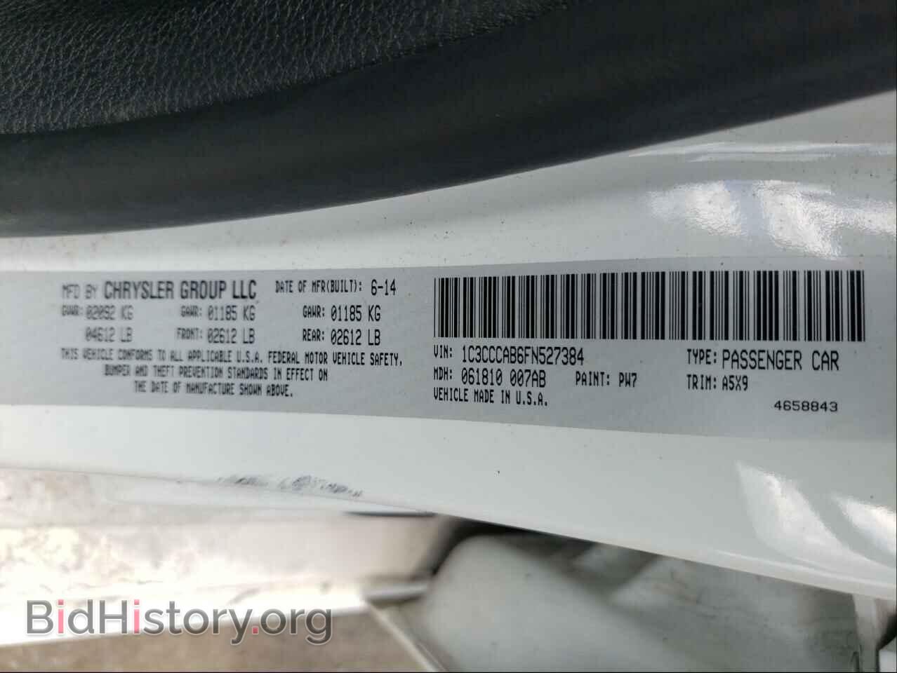 2015 CHRYSLER 200 - VIN: 1C3CCCAB6FN527384 - Photo 10