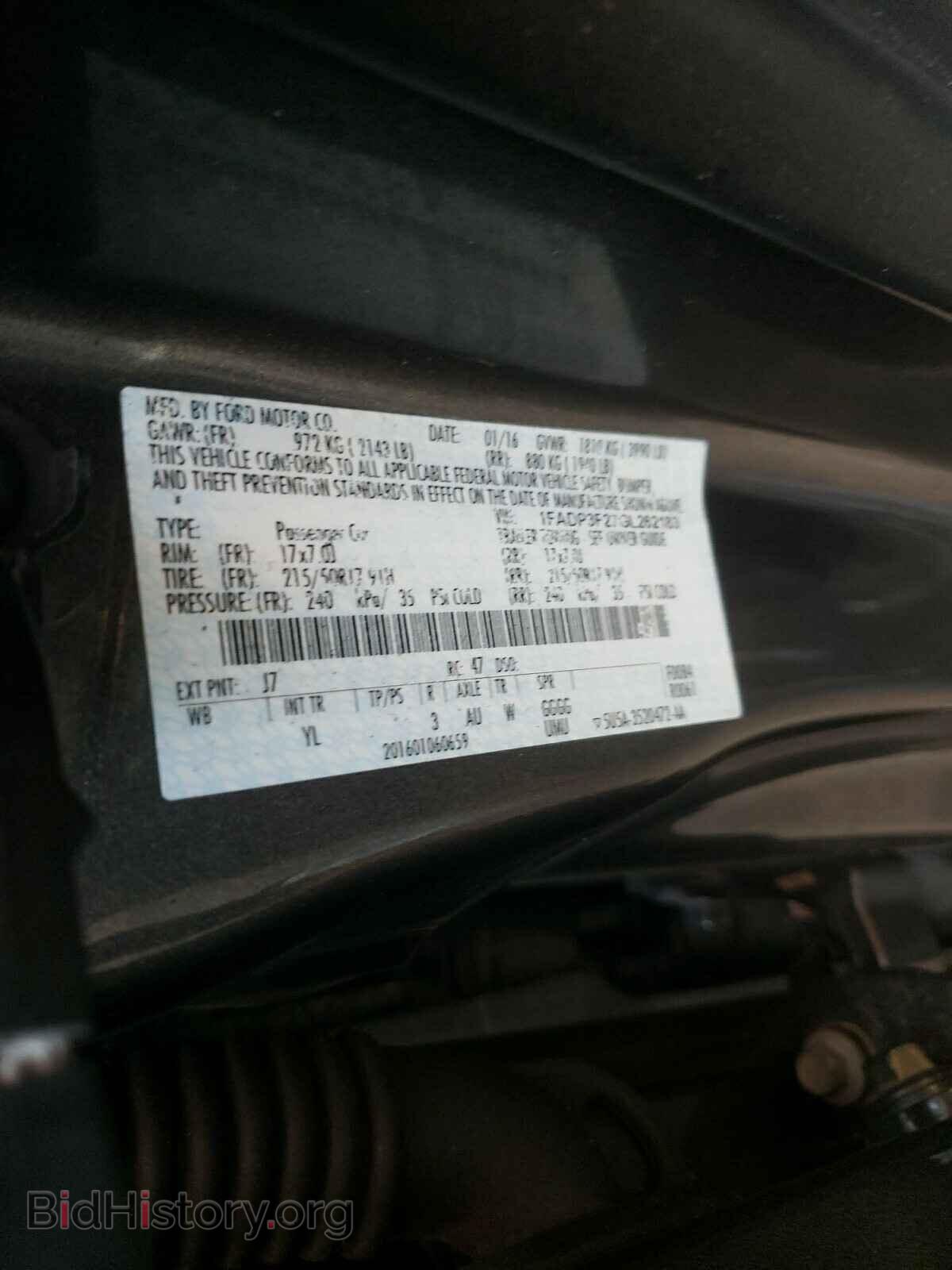 2016 FORD FOCUS - VIN: 1FADP3F27GL262183 - Photo 10