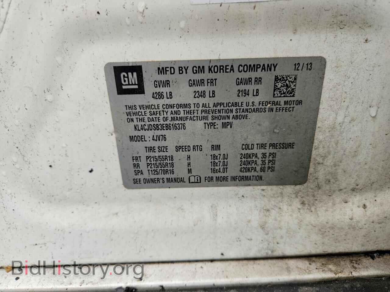 2014 BUICK ENCORE - VIN: KL4CJDSB3EB616376 - Photo 13