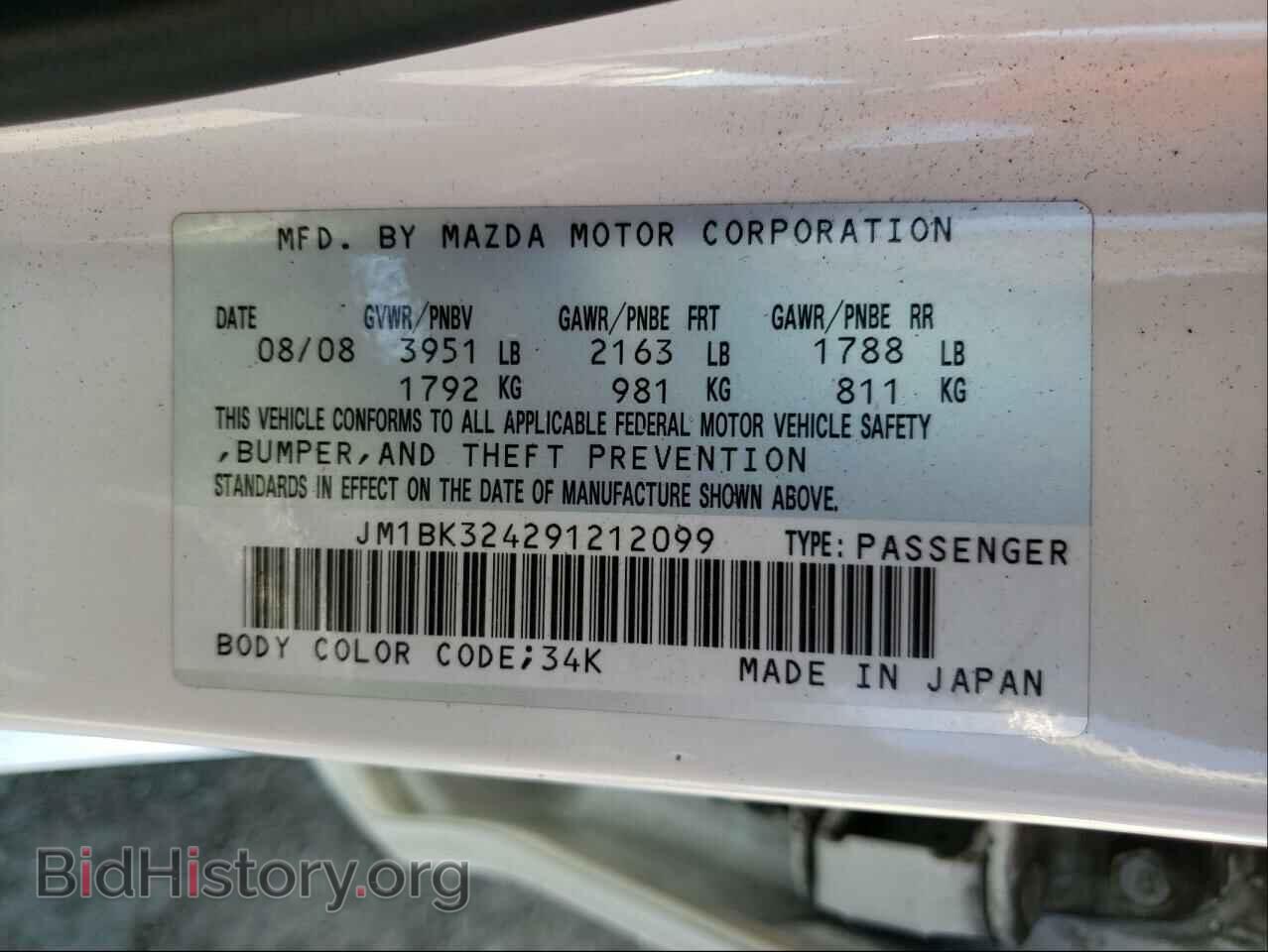 2009 MAZDA MAZDA3 - VIN: JM1BK324291212099 - Фото 10