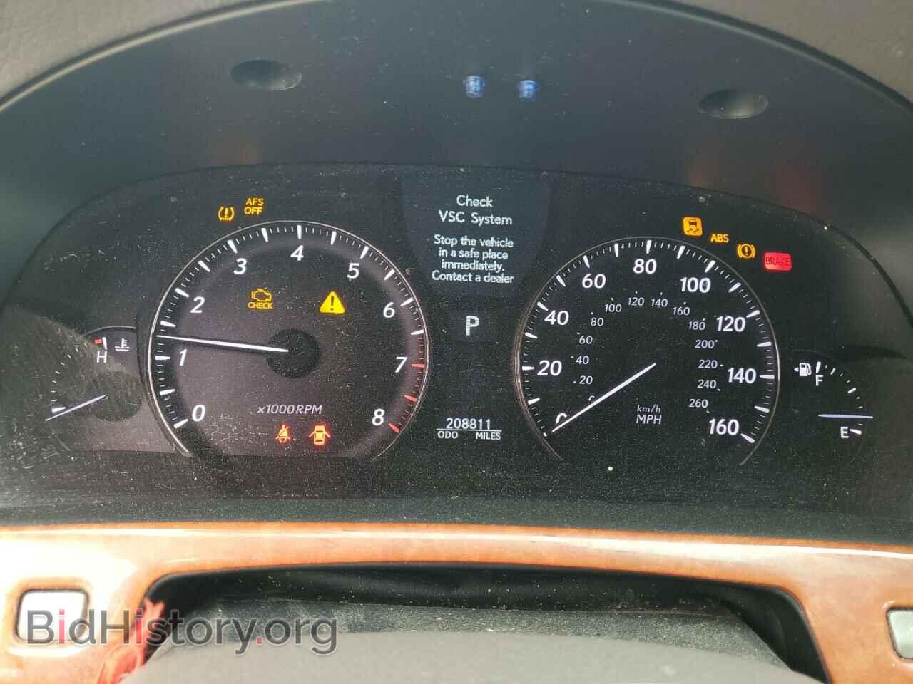 2008 LEXUS LS460 - VIN: JTHBL46F285079509 - Фото 9