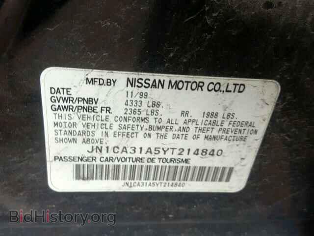 2000 NISSAN MAXIMA - VIN: JN1CA31A5YT214840 - Фото 10