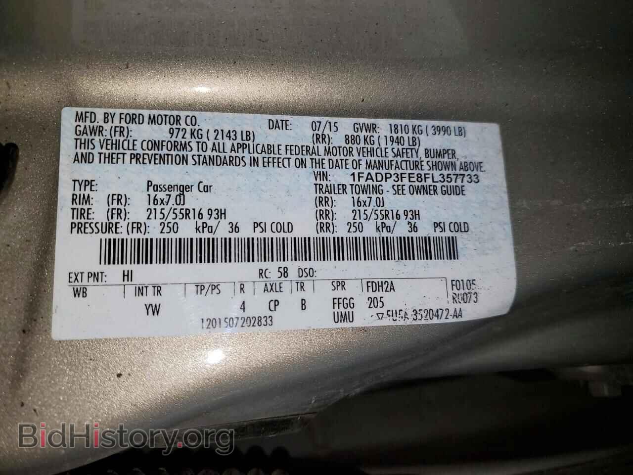 2015 FORD FOCUS - VIN: 1FADP3FE8FL357733 - Photo 12
