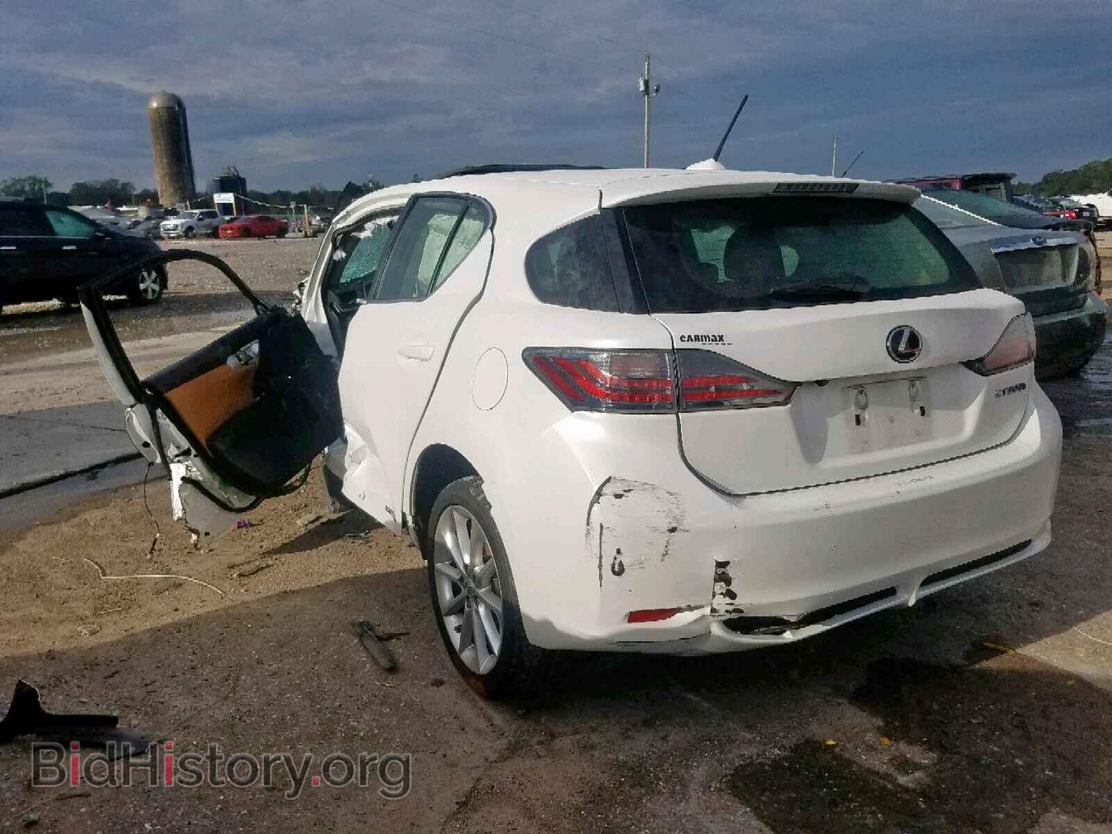2012 LEXUS CT 200 - VIN: JTHKD5BH4C2106083 - Фото 3