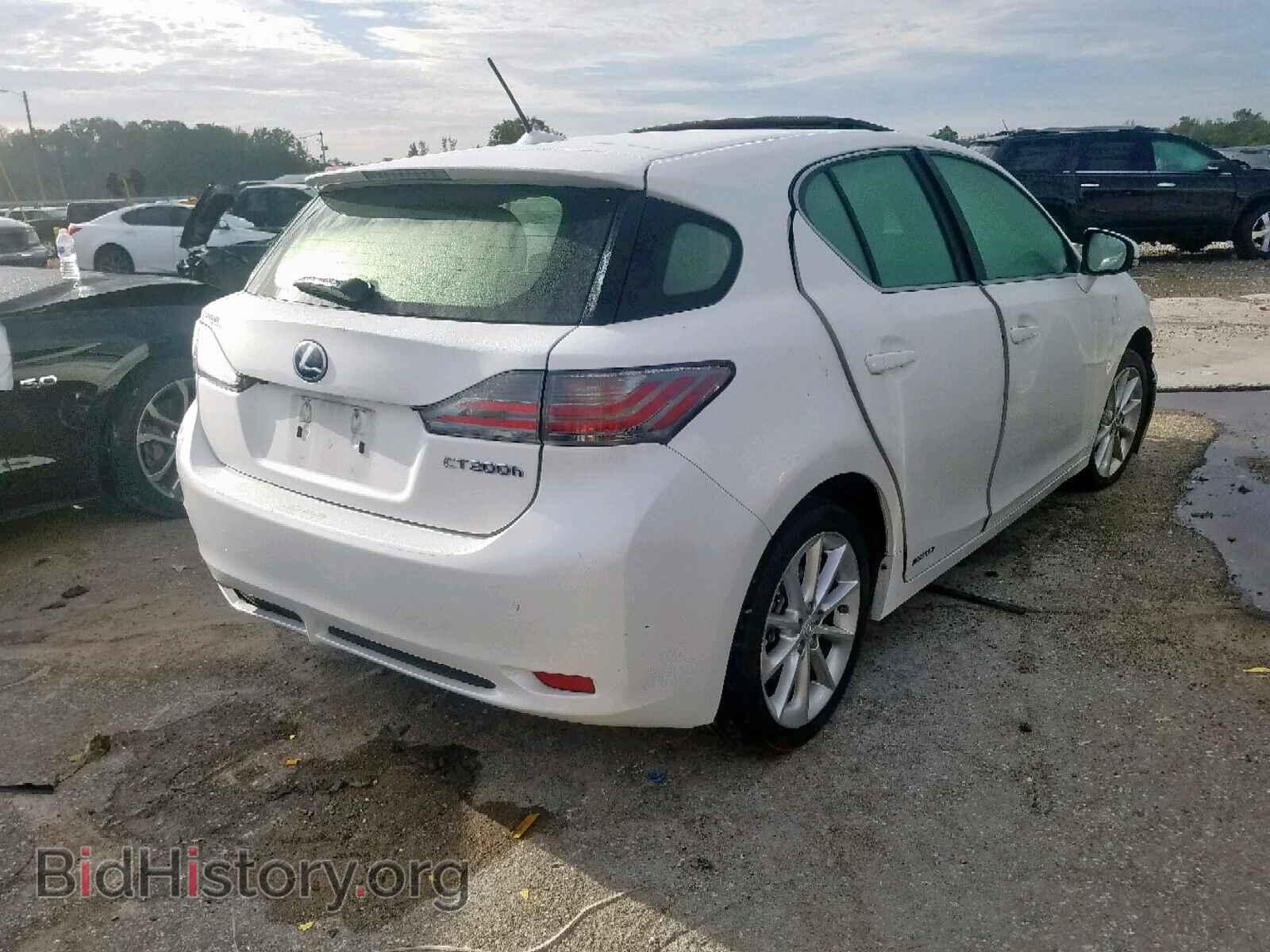 2012 LEXUS CT 200 - VIN: JTHKD5BH4C2106083 - Фото 4