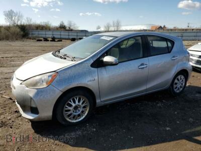 2014 Toyota PRIUS, серебристый — VIN JTDKDTB38E1084821, Copart