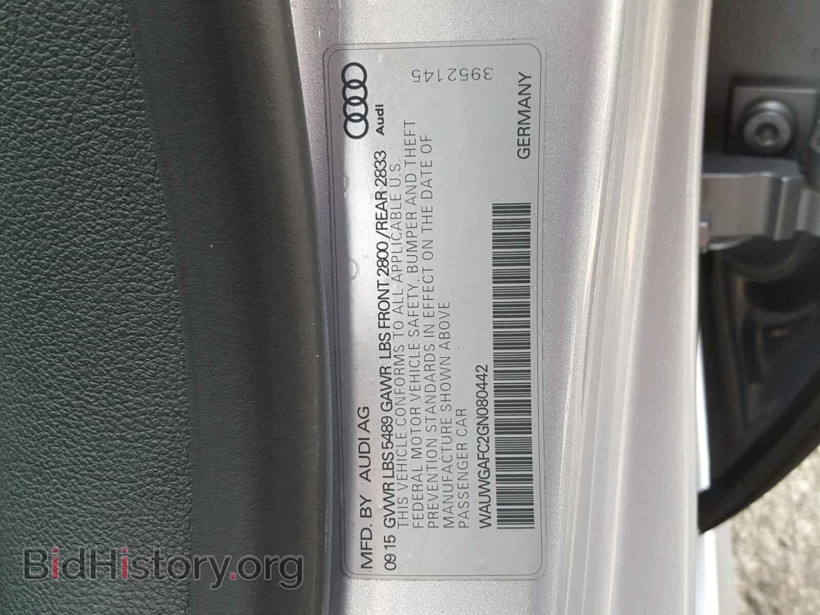 2016 AUDI A7 - VIN: WAUWGAFC2GN080442 - Фото 10
