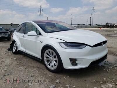 2020 Tesla MODEL X, белый — VIN 5YJXCDE22LF219510, Copart