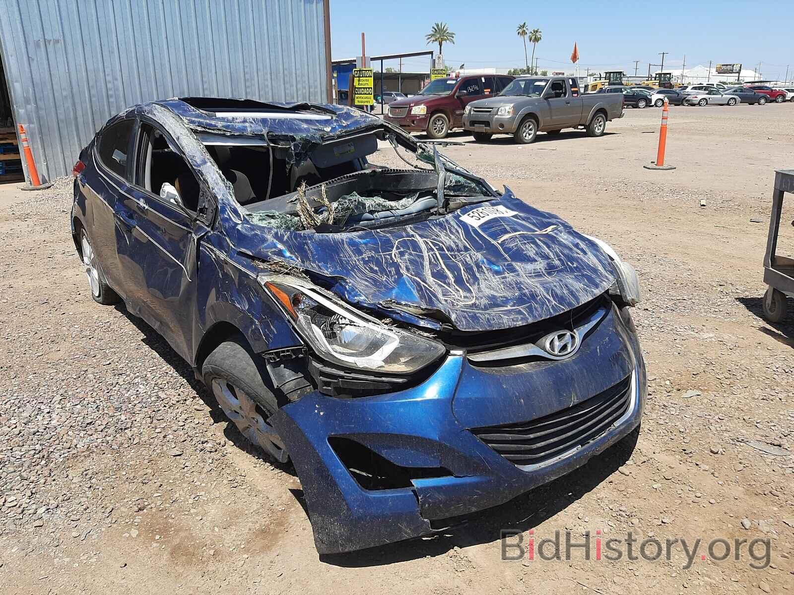 Photo 5NPDH4AE3GH725620 - HYUNDAI ELANTRA 2016