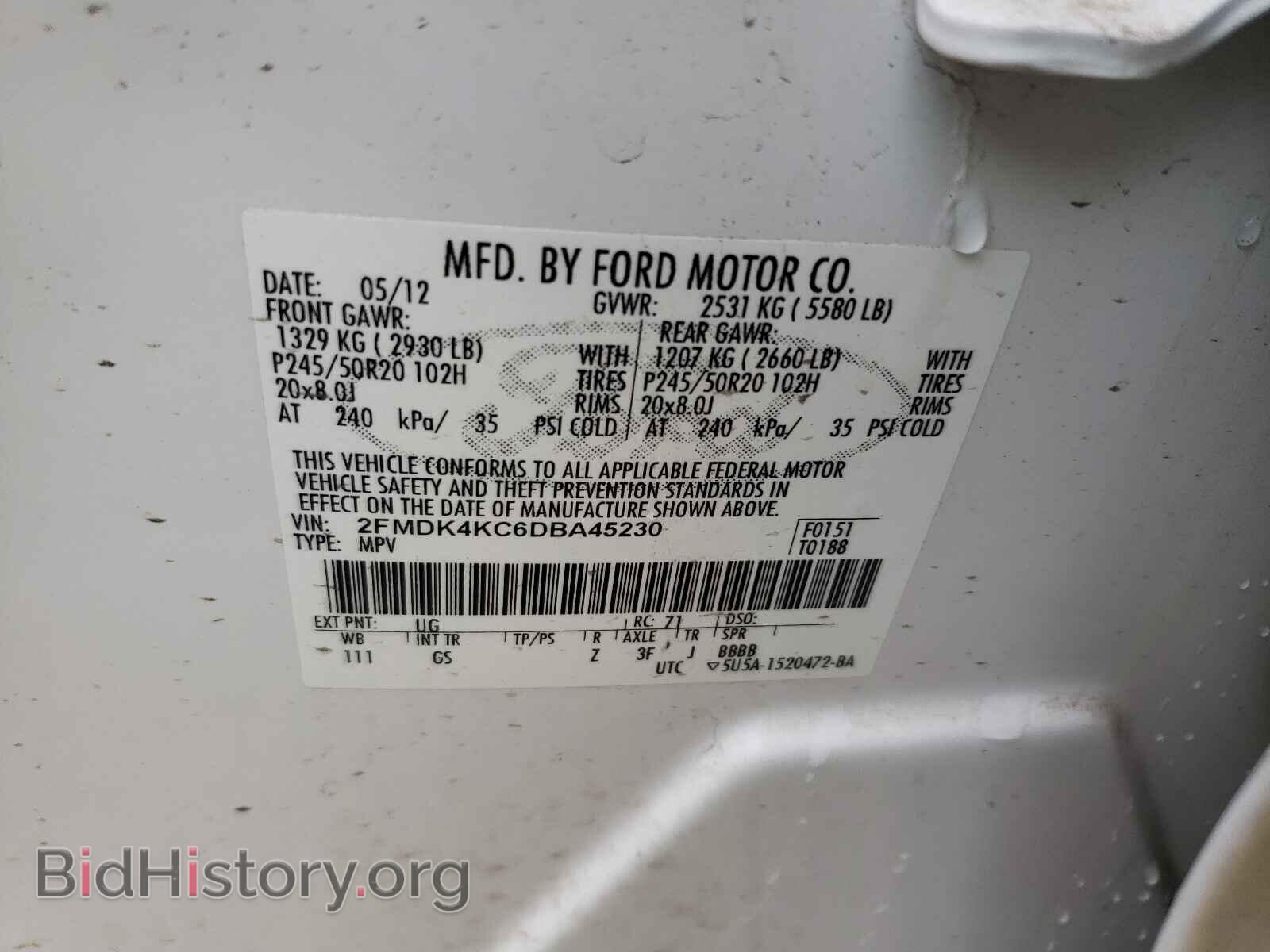 2013 FORD EDGE - VIN: 2FMDK4KC6DBA45230 - Photo 10