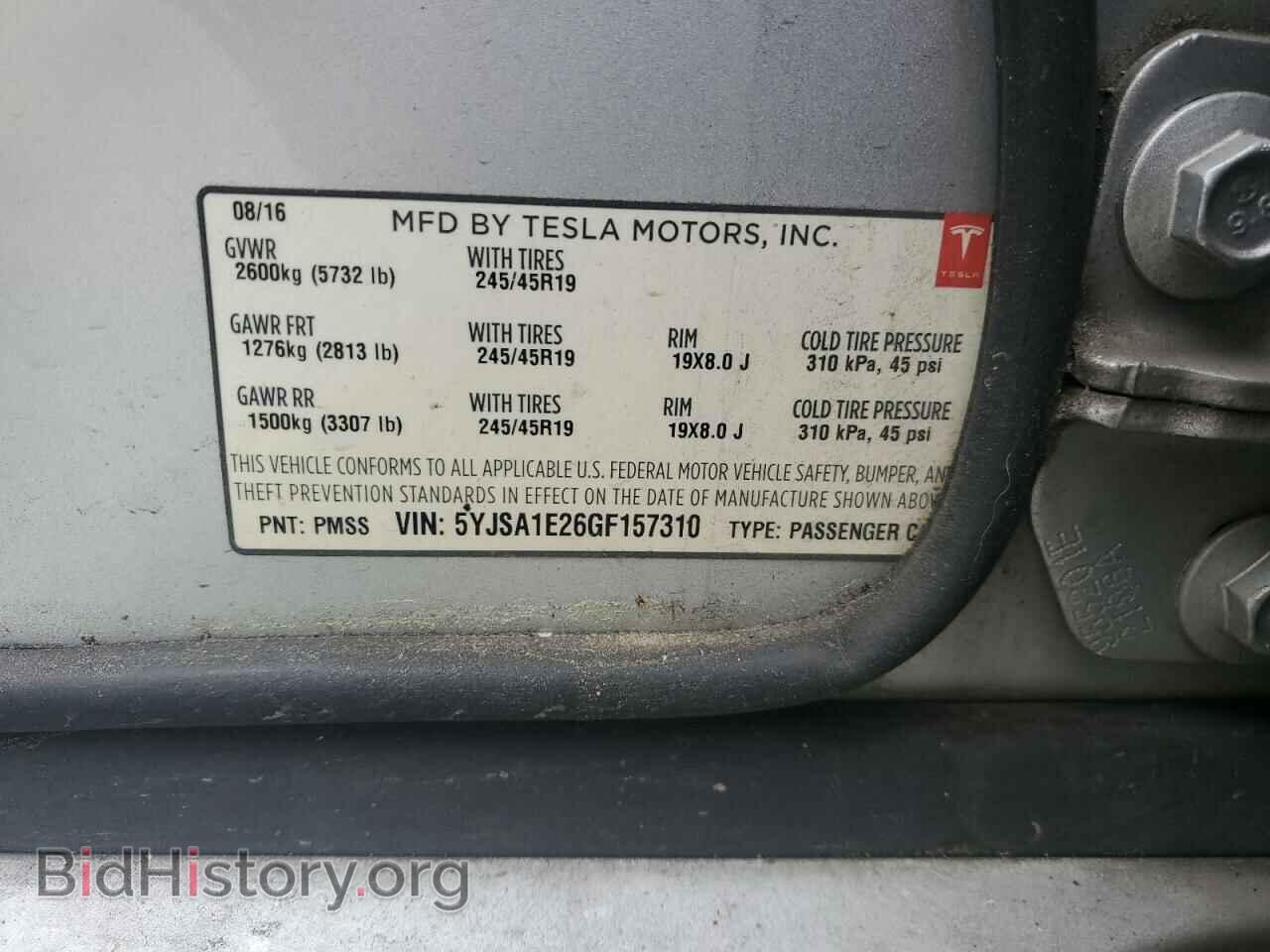 2016 TESLA MODEL S - VIN: 5YJSA1E26GF157310 - Photo 14