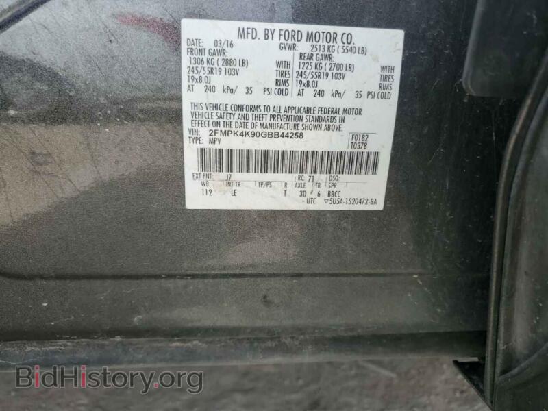 2016 Ford EDGE (VIN 2FMPK4K90GBB44258) — photo 13 of 13