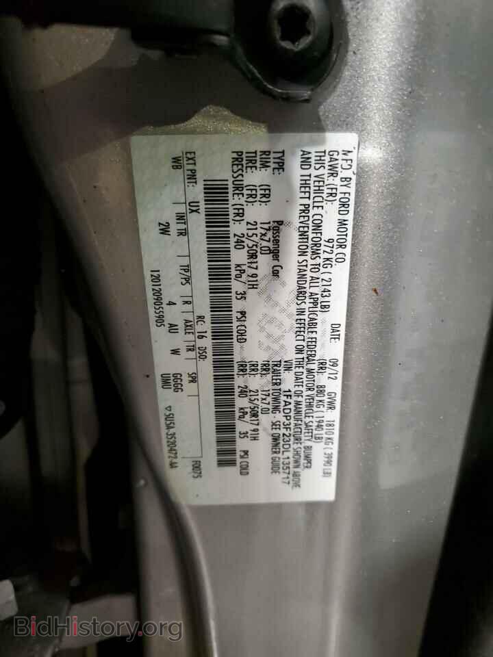 2013 FORD FOCUS - VIN: 1FADP3F23DL135717 - Фото 12