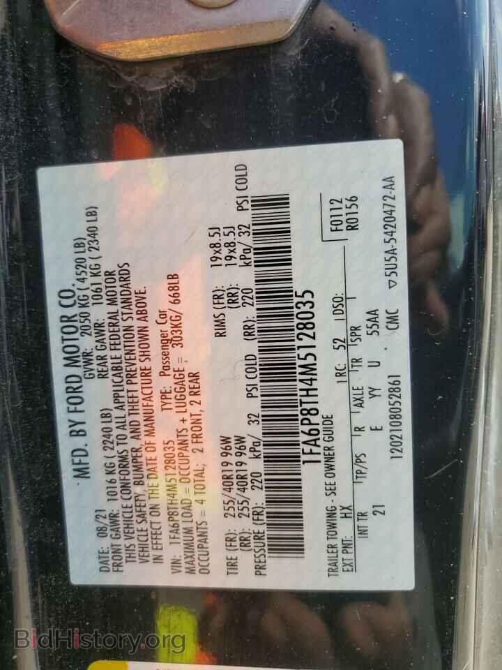 2021 FORD ALL Models - VIN: 1FA6P8TH4M5128035 - Photo 15