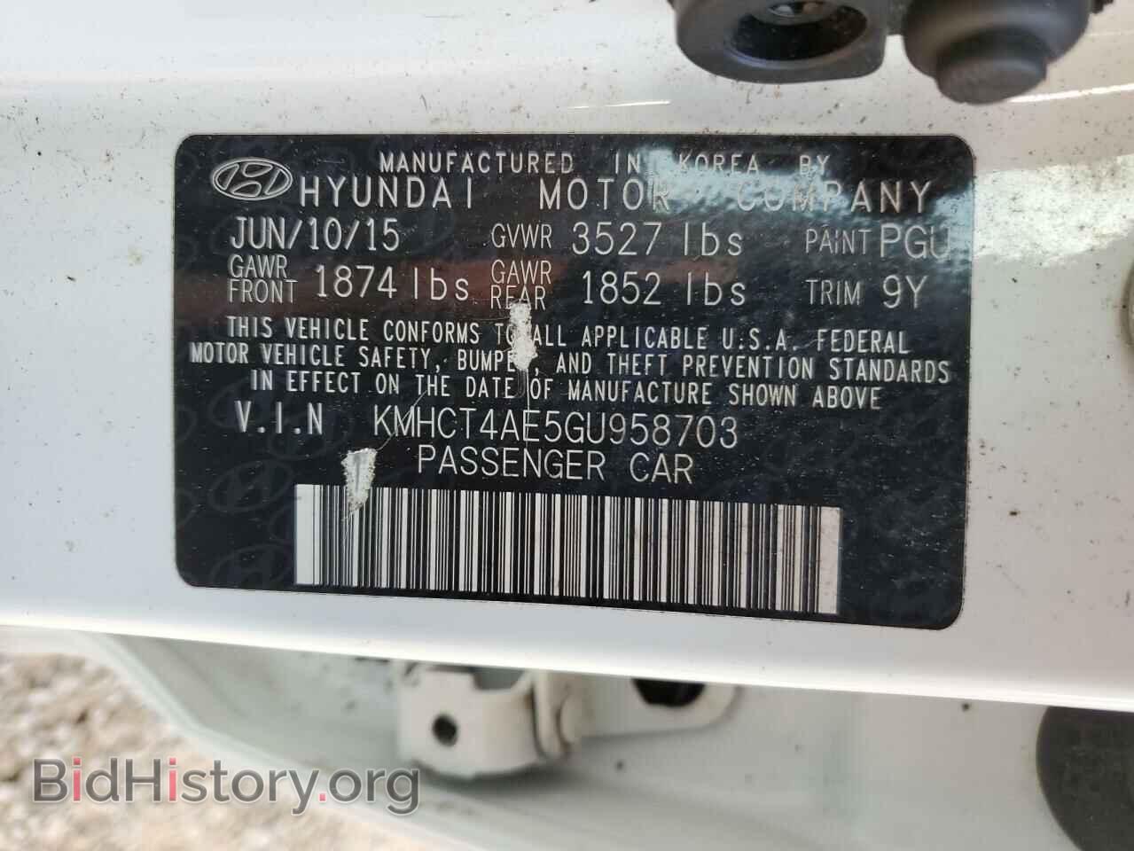 2016 HYUNDAI ACCENT - VIN: KMHCT4AE5GU958703 - Фото 14