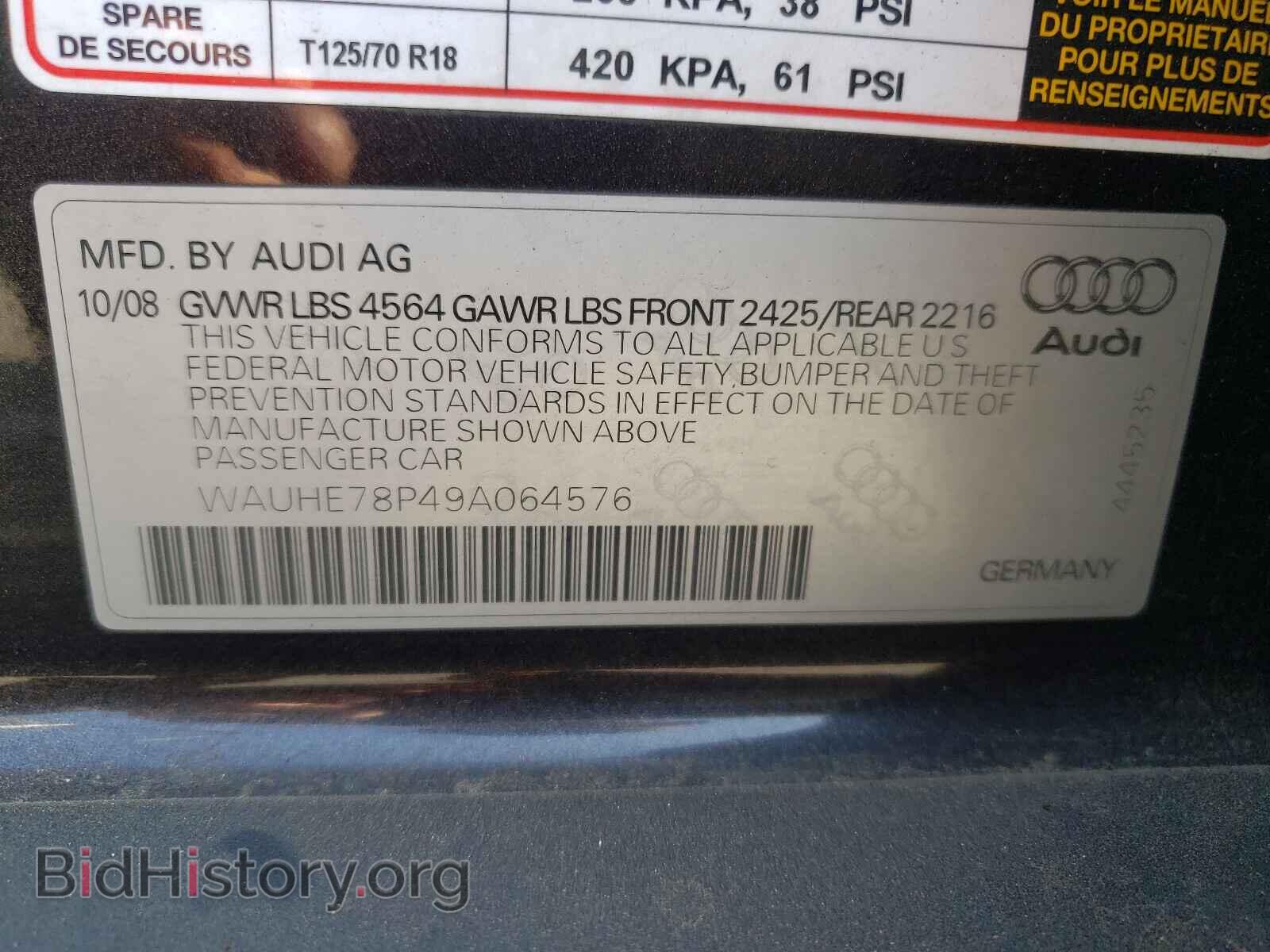 2009 AUDI A3 - VIN: WAUHE78P49A064576 - Photo 10