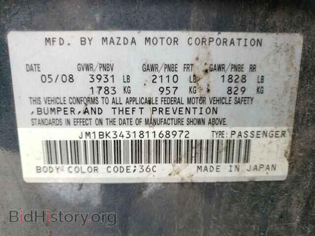 2008 MAZDA MAZDA3 - VIN: JM1BK343181168972 - Photo 10