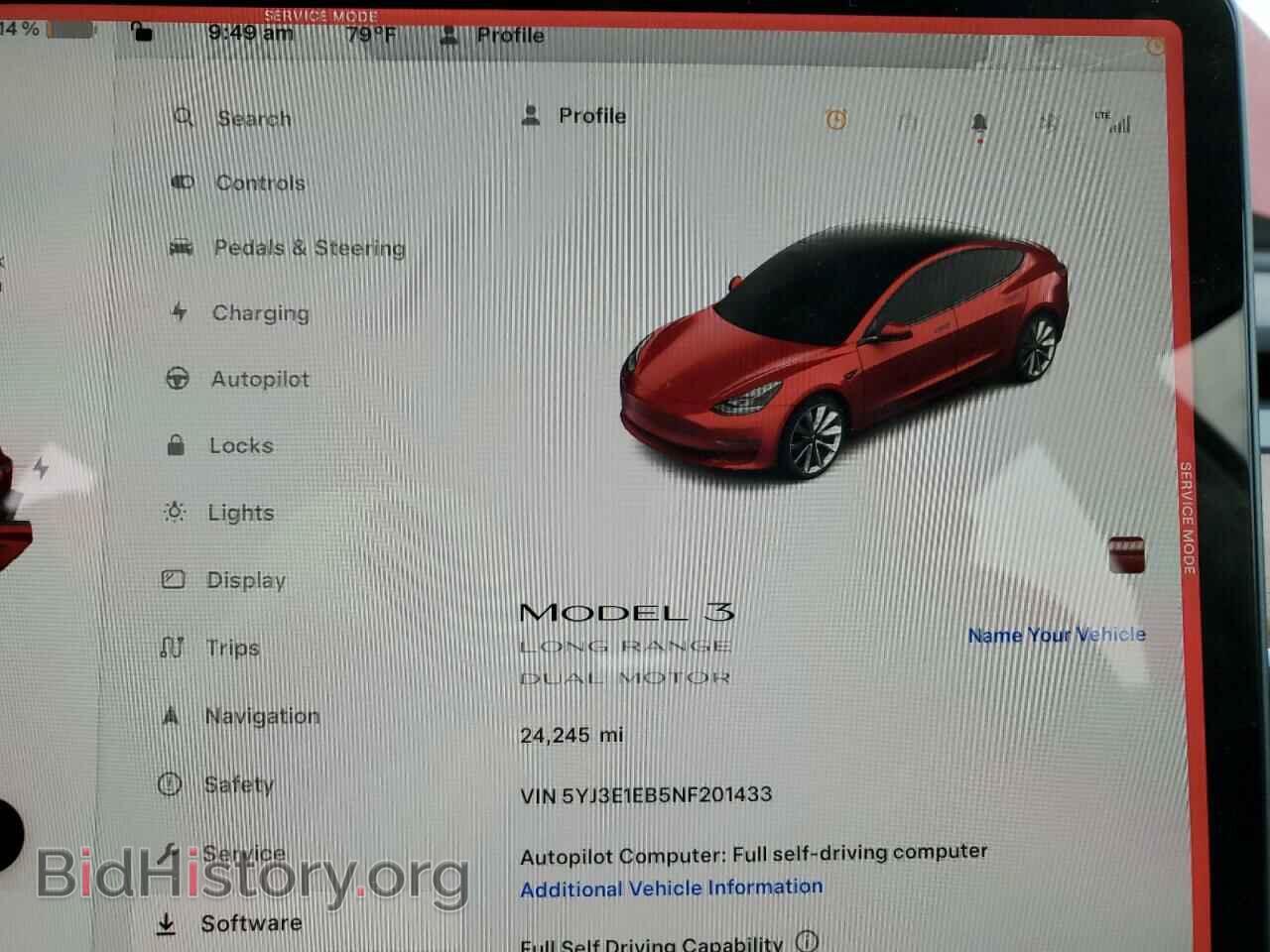 2022 TESLA MODEL 3 - VIN: 5YJ3E1EB5NF201433 - Фото 9