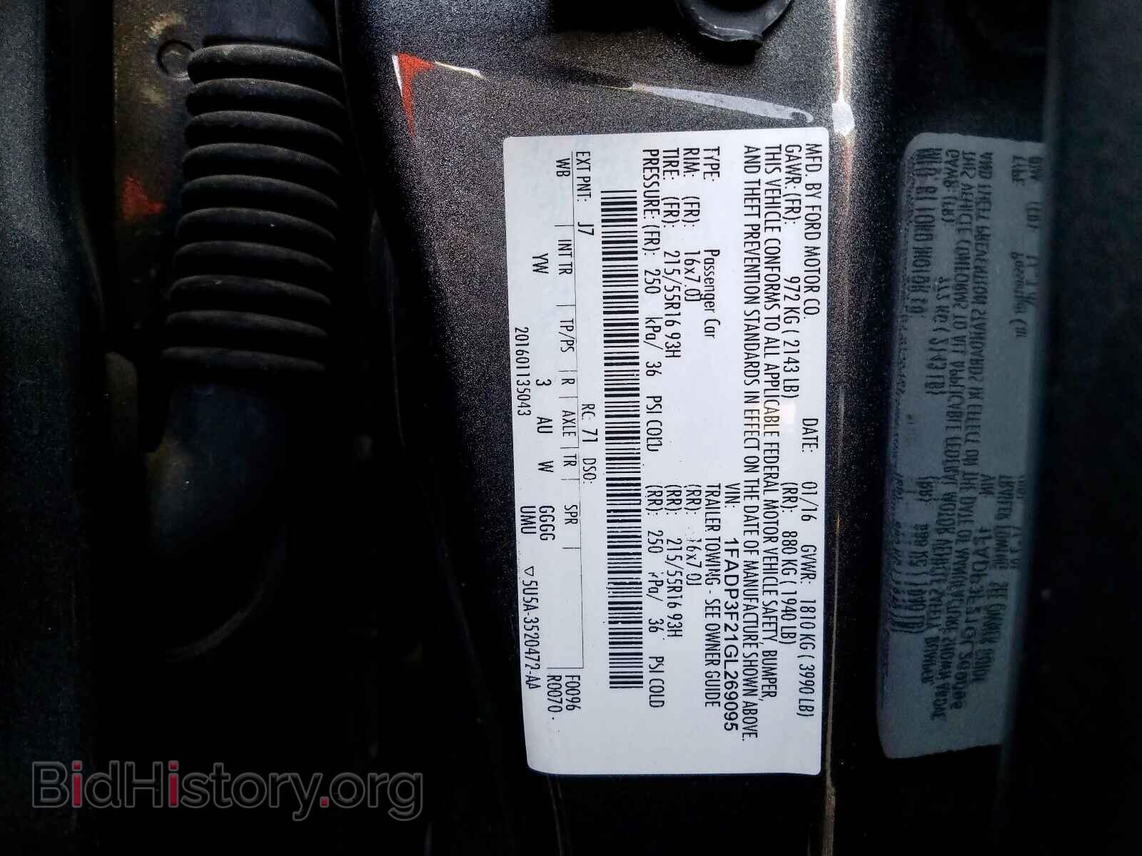 2016 FORD FOCUS SE - VIN: 1FADP3F21GL269095 - Фото 10