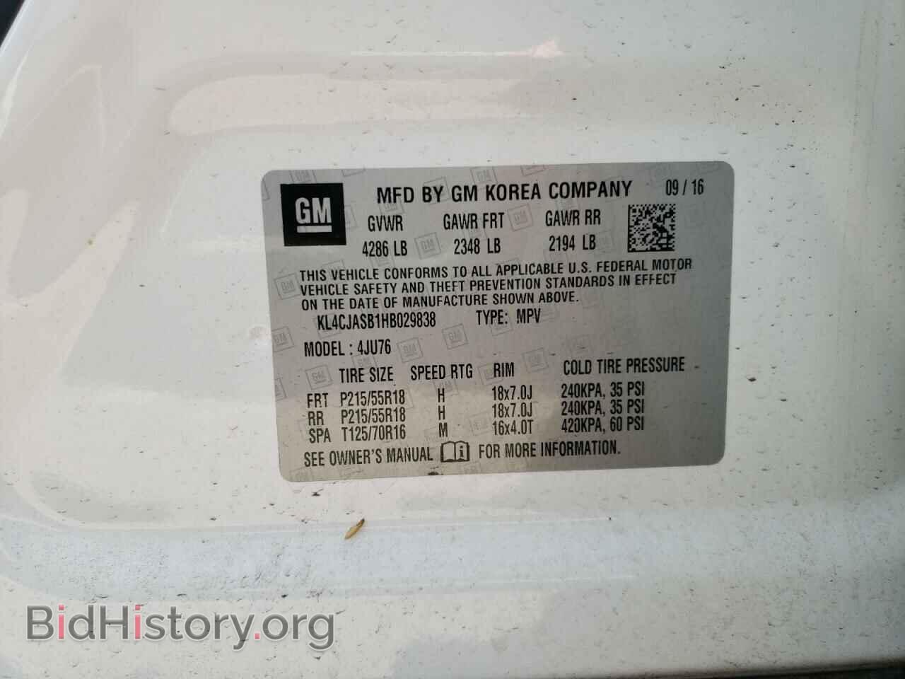 2017 BUICK ENCORE - VIN: KL4CJASB1HB029838 - Photo 10