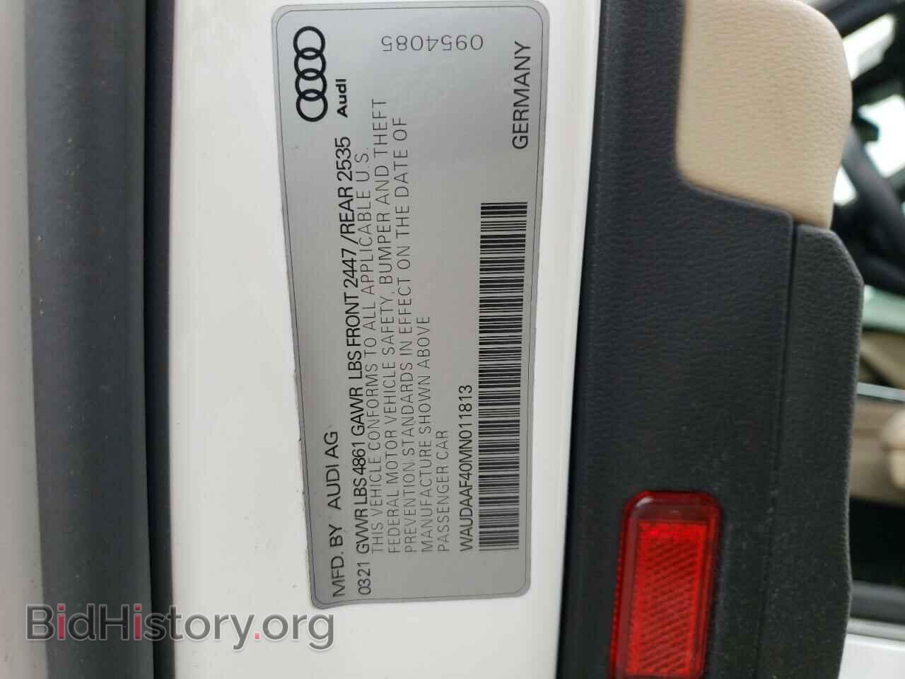 2021 AUDI A4 - VIN: WAUDAAF40MN011813 - Фото 12
