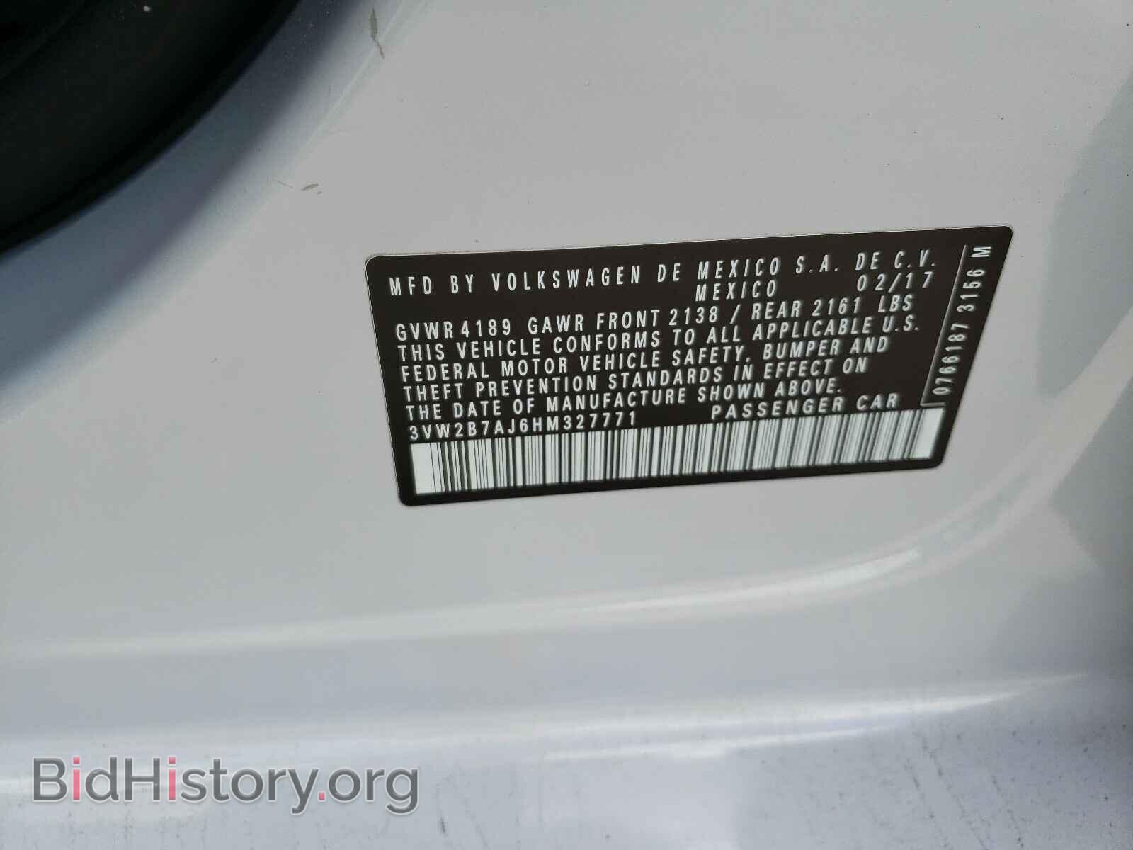 2017 VOLKSWAGEN JETTA - VIN: 3VW2B7AJ6HM327771 - Фото 10