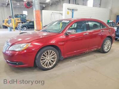 2012 Chrysler 200 Limited, красный — VIN 1C3CCBCB5CN197580, Copart