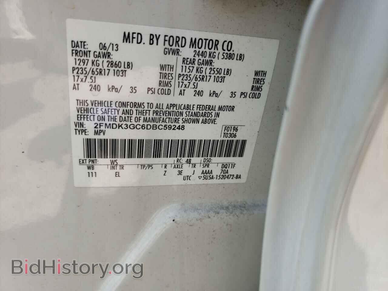2013 FORD EDGE - VIN: 2FMDK3GC6DBC59248 - Photo 10