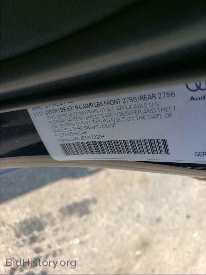 2013 AUDI A6 - VIN: WAUGGAFC2DN079209 - Photo 10