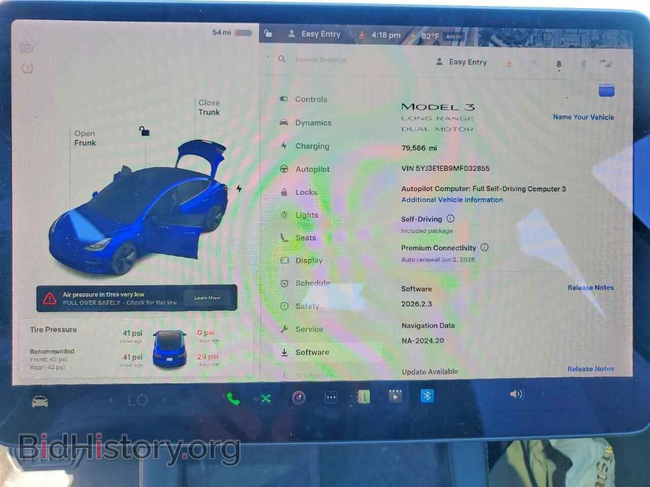 2021 TESLA SONATA - VIN: 5YJ3E1EB9MF032855 - Фото 9