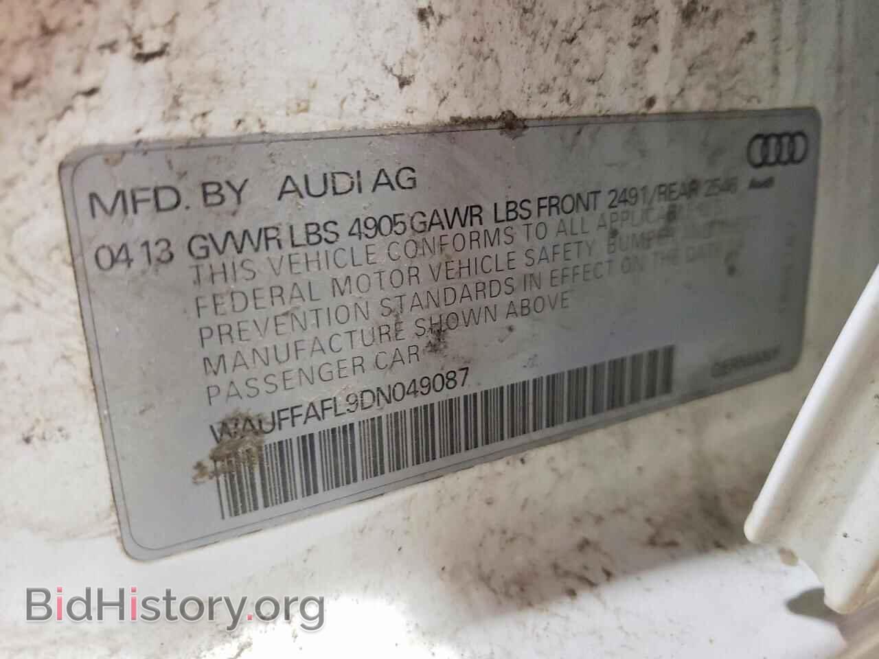 2013 AUDI A4 - VIN: WAUFFAFL9DN049087 - Фото 12