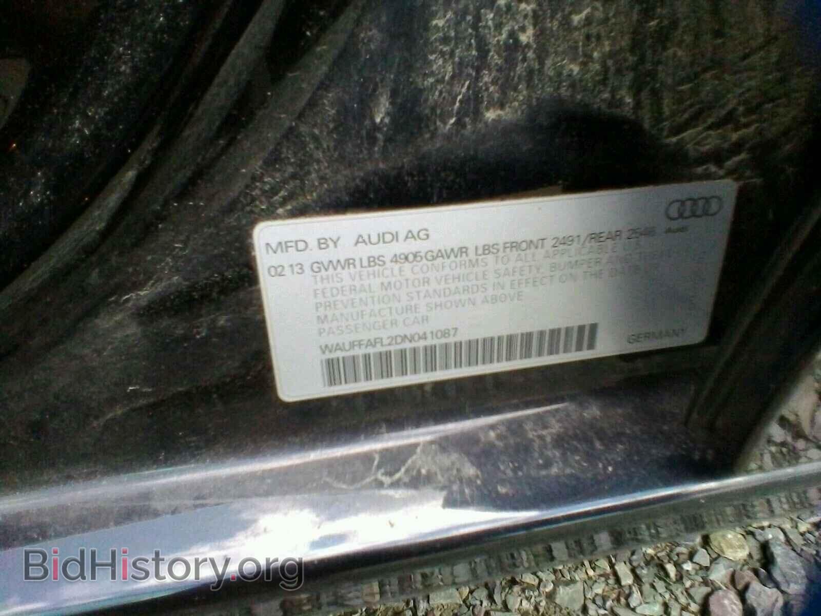 2013 AUDI A4 - VIN: WAUFFAFL2DN041087 - Фото 10