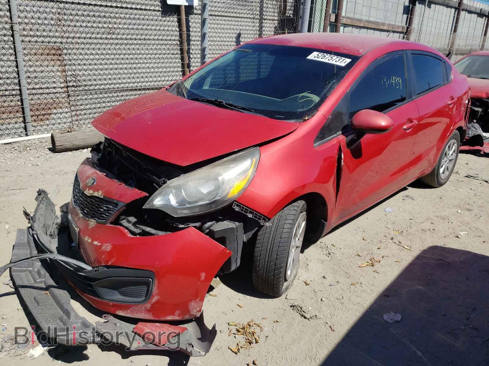 2013 KIA RIO - VIN: KNADM4A34D6242442 - Фото 2