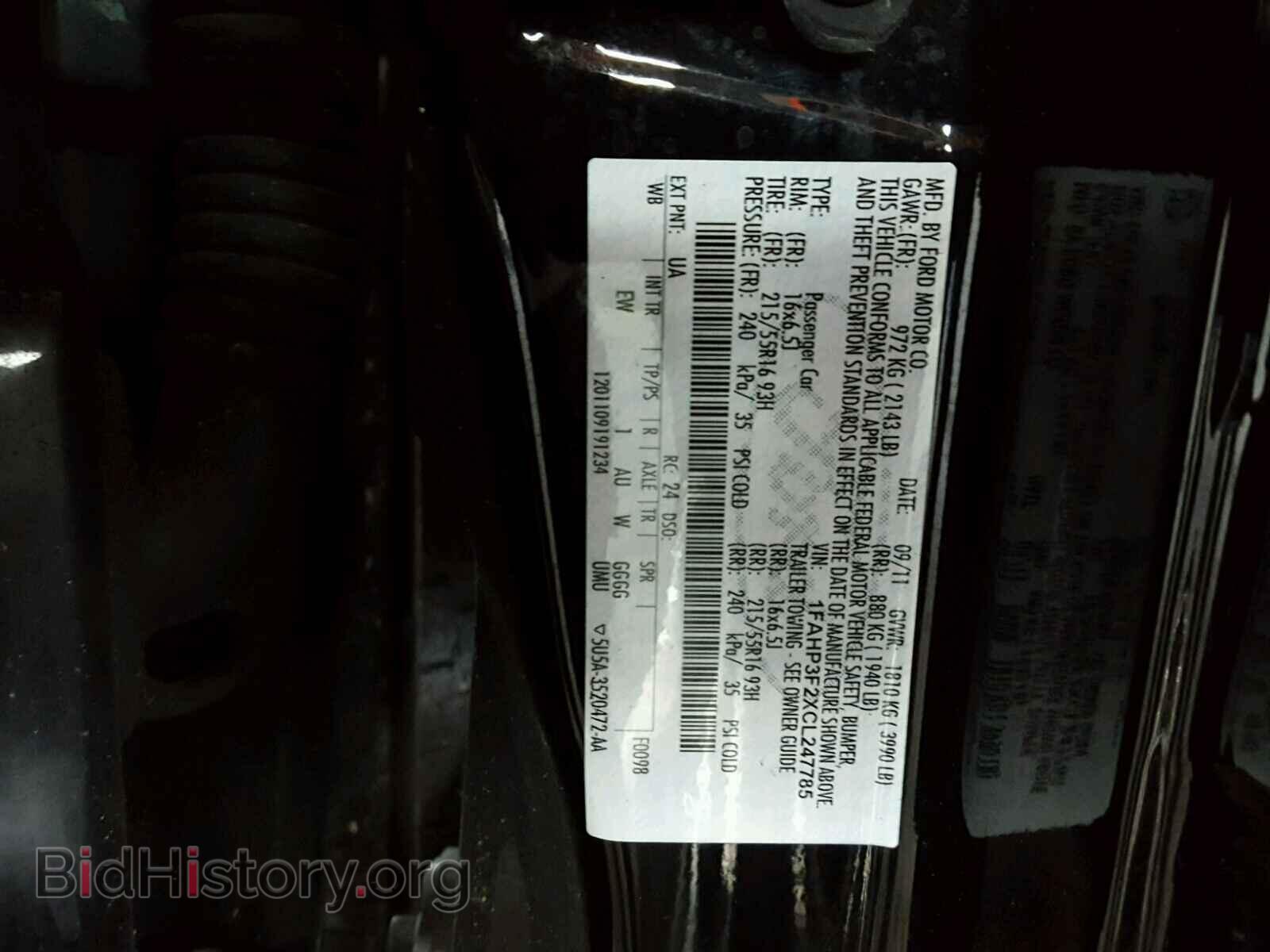 2012 FORD FOCUS SE - VIN: 1FAHP3F2XCL247785 - Фото 10