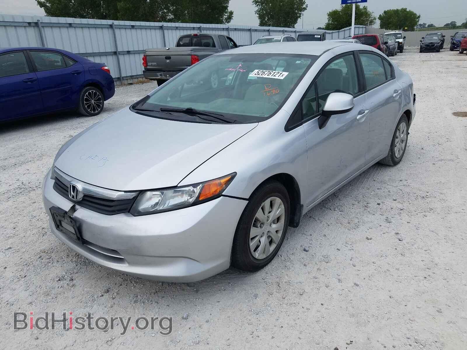 2012 HONDA CIVIC - VIN: 2HGFB2F52CH601690 - Фото 2