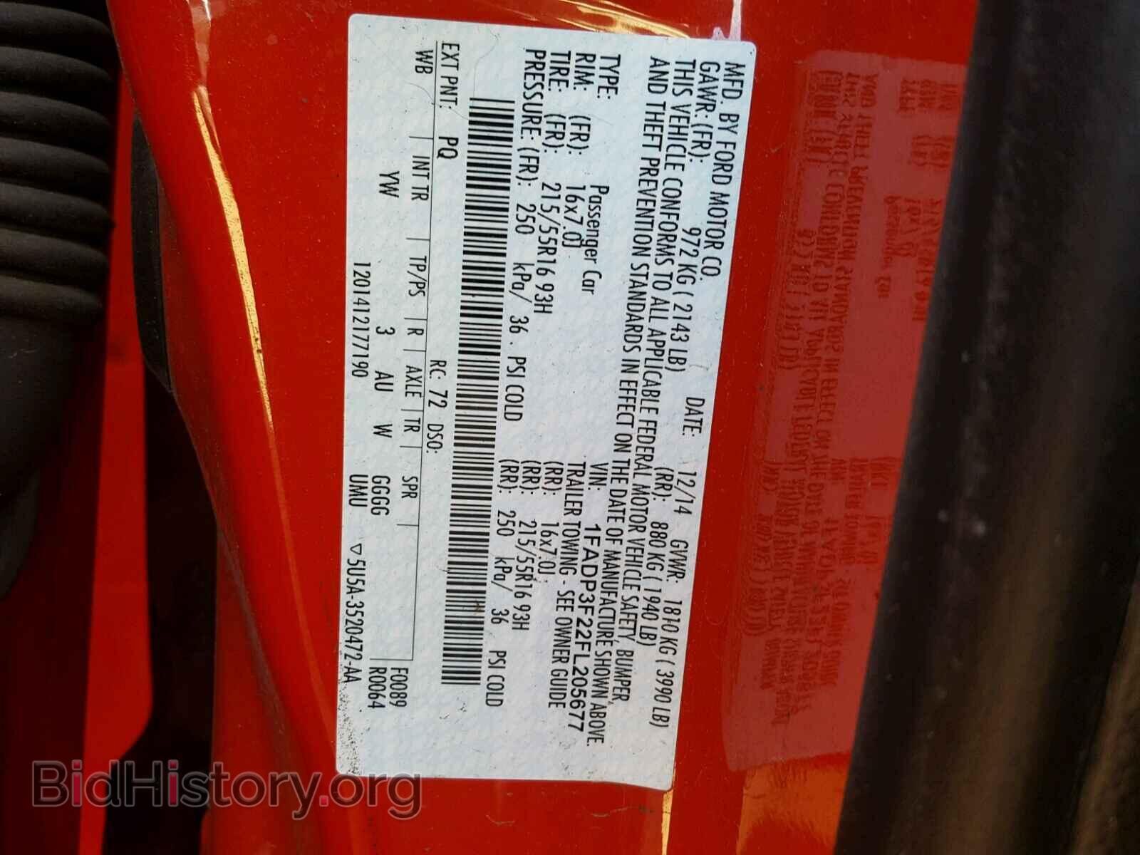 2015 FORD FOCUS - VIN: 1FADP3F22FL205677 - Фото 10
