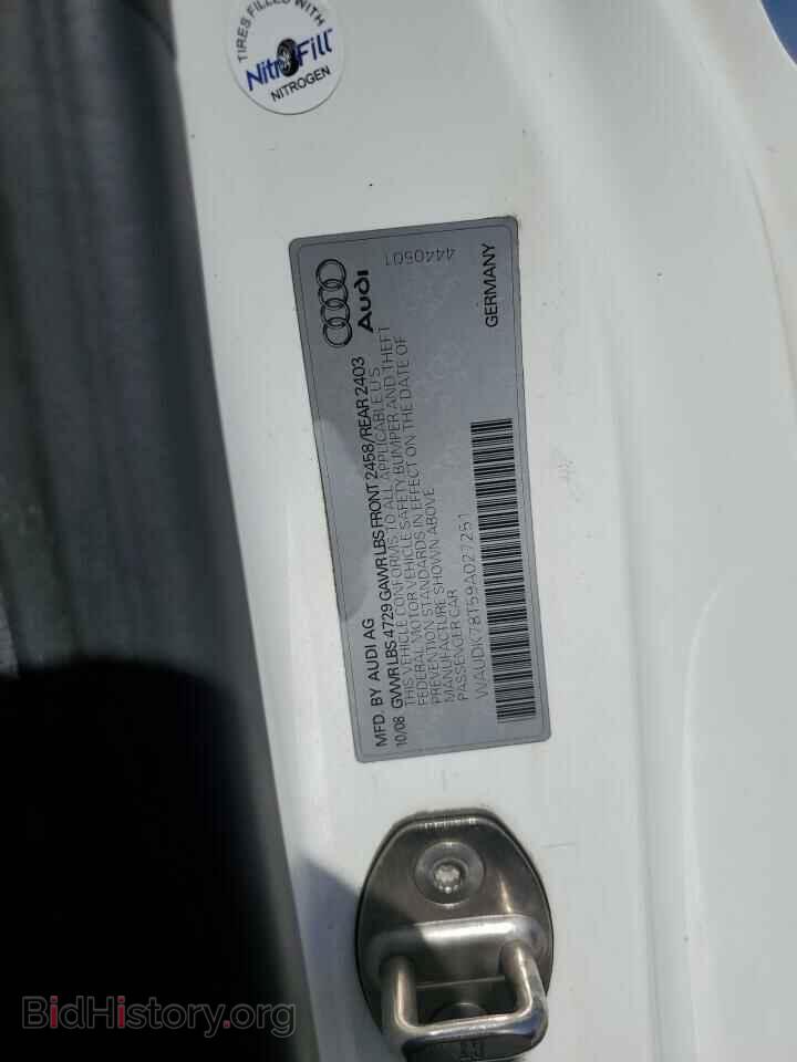2009 AUDI A5 - VIN: WAUDK78T59A027251 - Фото 12