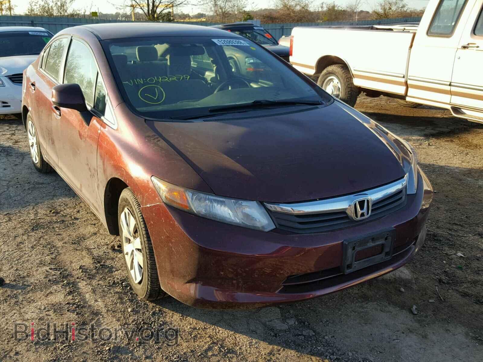 Фотография 19XFB2F54CE042279 - HONDA CIVIC LX 2012