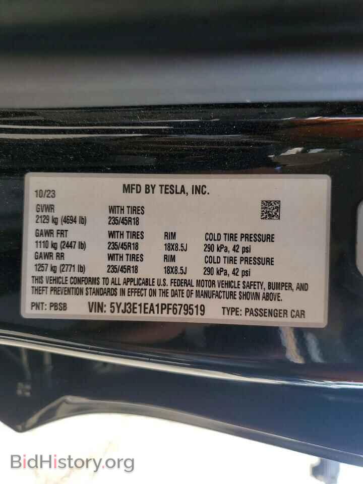 2023 TESLA MODEL 3 - VIN: 5YJ3E1EA1PF679519 - Photo 12