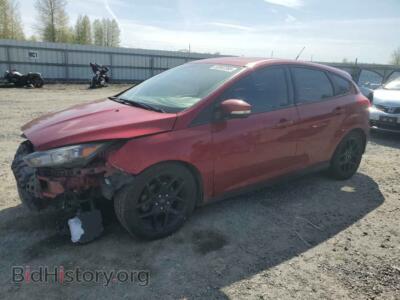 2016 Ford FOCUS SE, красный — VIN 1FADP3K20GL340258, Copart