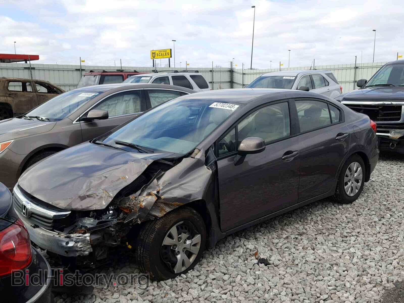 2012 HONDA CIVIC LX - VIN: 19XFB2F53CE068968 - Фото 2
