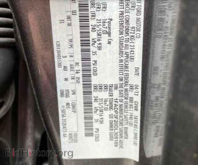 2013 FORD FOCUS - VIN: 1FADP3F20DL305189 - Photo 10